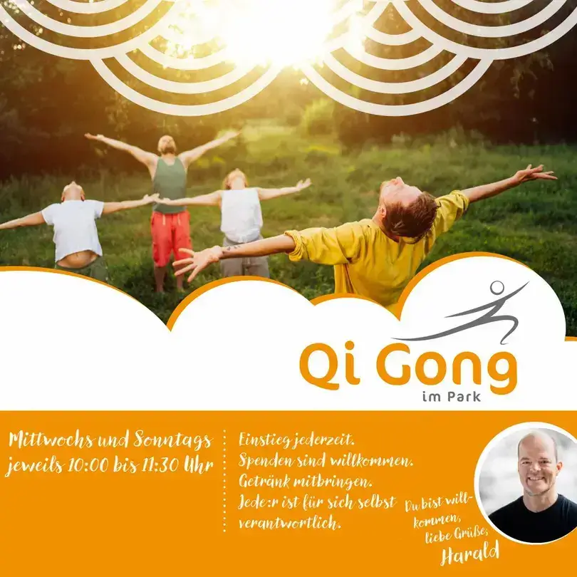 Flyer von Qi Gong im Park – hier mehr über Qi Gong im Park erfahren.